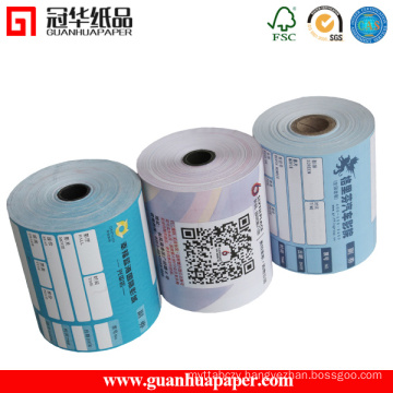 ISO 3 Colors Logo Printed Thermal Paper on Back Paper